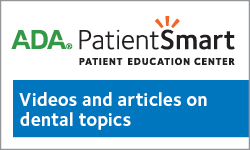 ADA Patient Smart Videos and Articles on Dental Topics logo